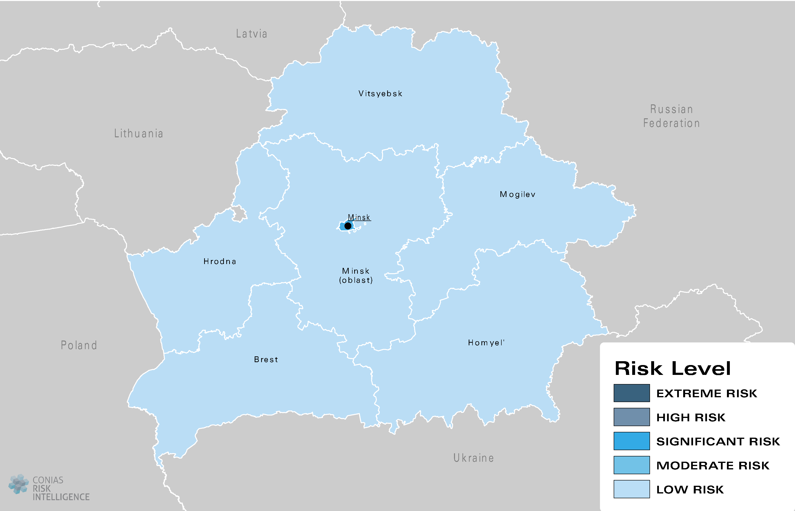 CONIAS Political Risk Maps Belarus