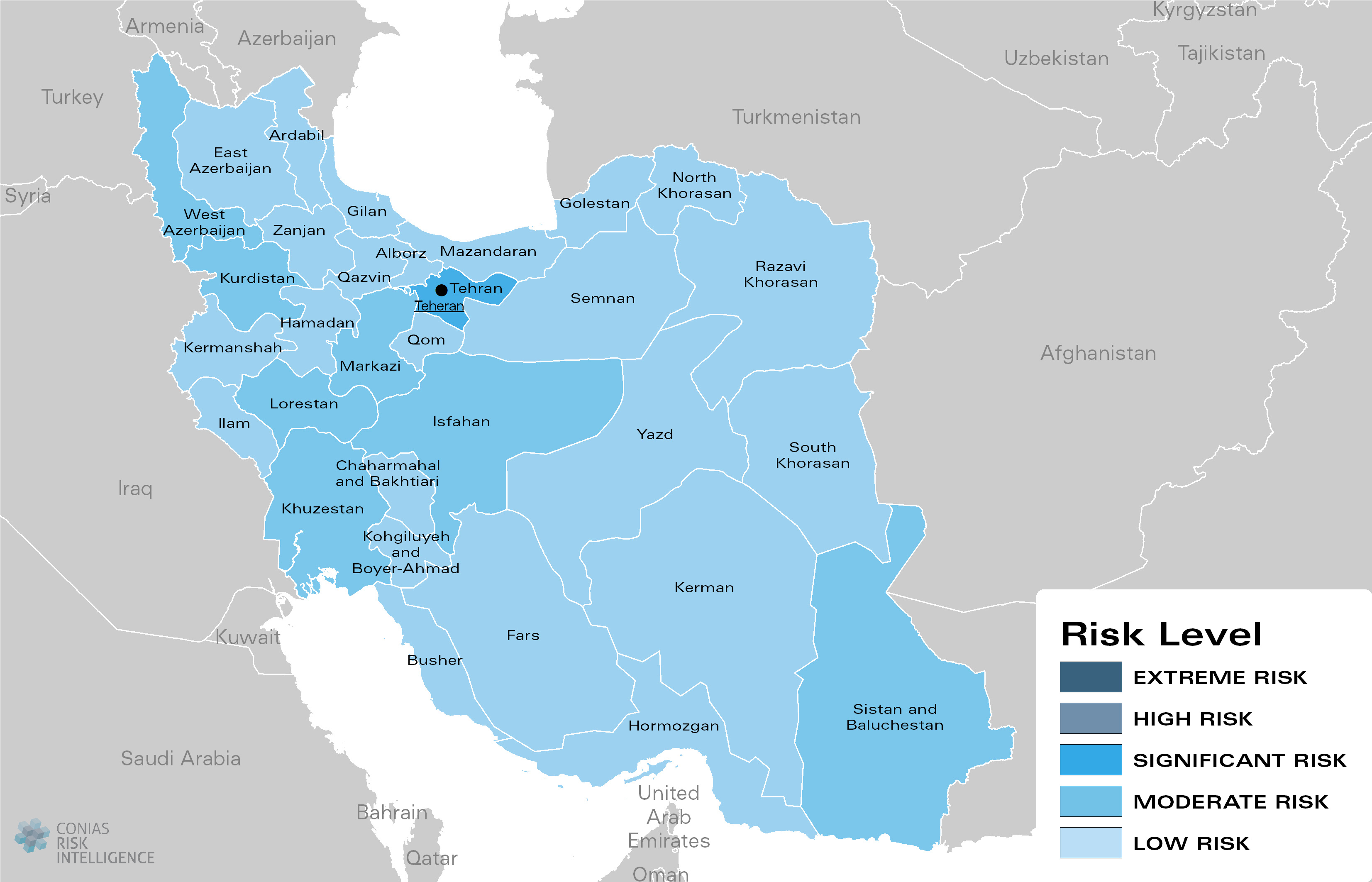 CONIAS Political Risk Maps Iran