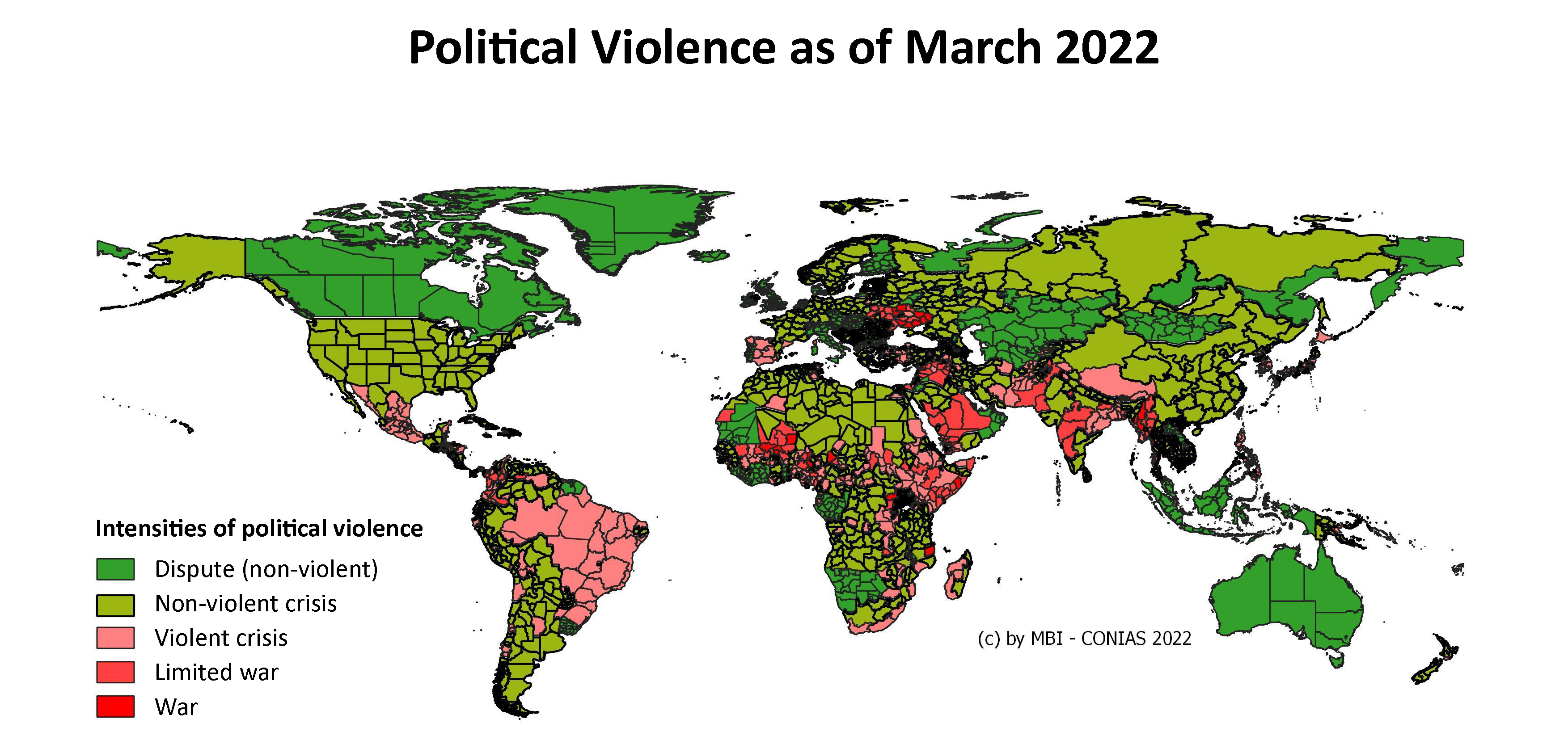 political map of the world 2022