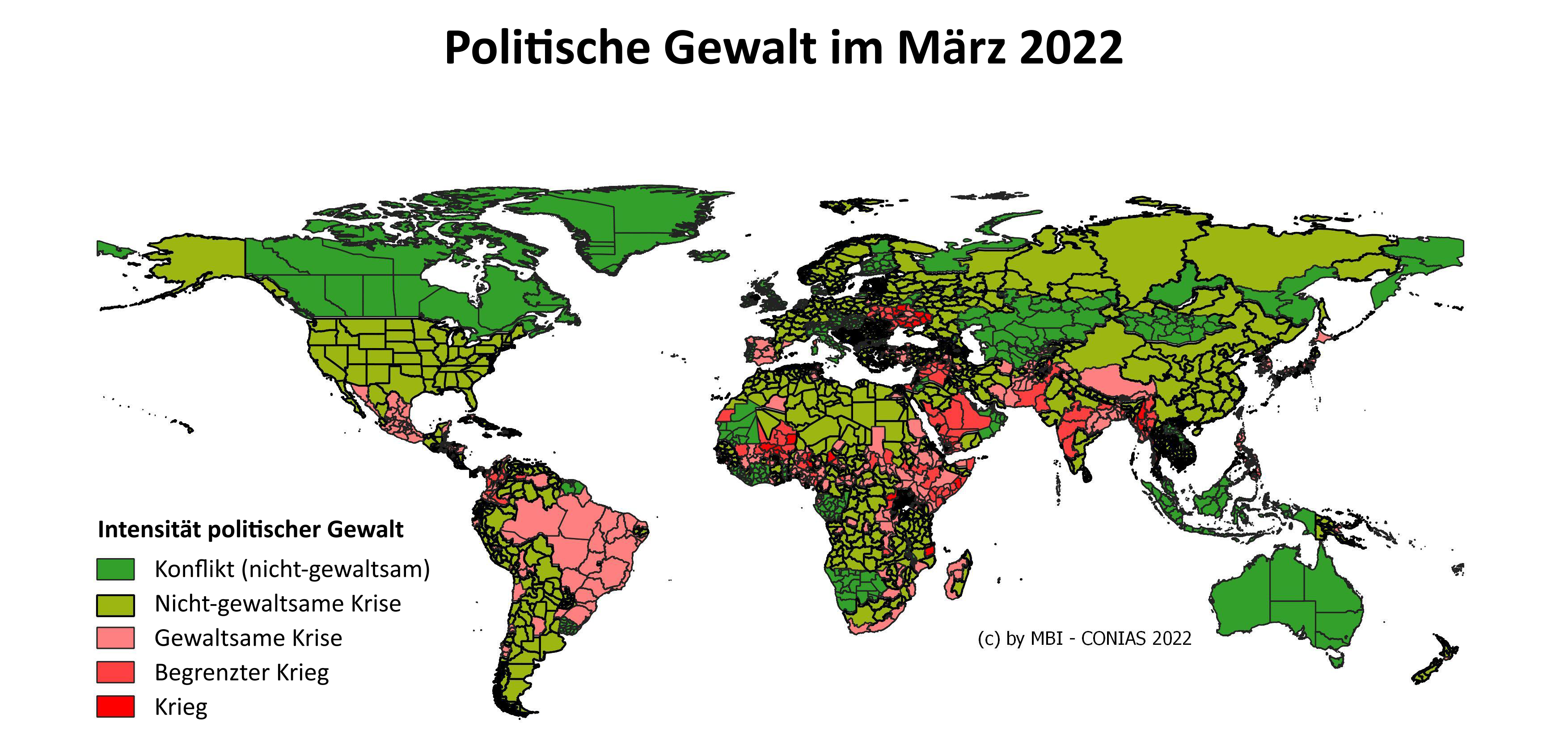 Politische Gewalt im März 2022